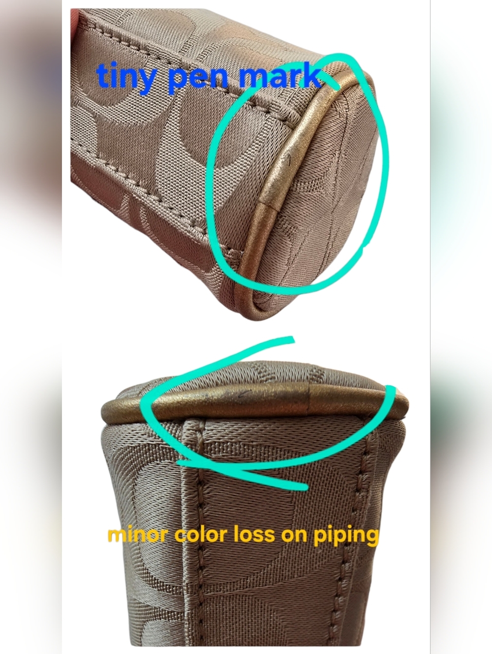 NWT Coach Y2K Limited Edition Collab Estée Lauder B903 gold, holiday 2010 - Picture 6 of 9